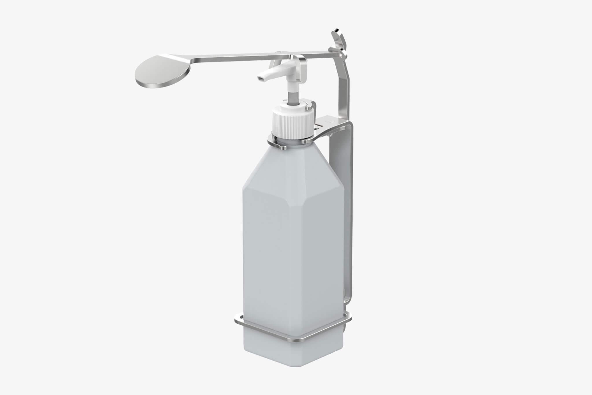Bottle Holder Tamper Proof Sanitizer 600ml w/ Elbow Dispenser (ID